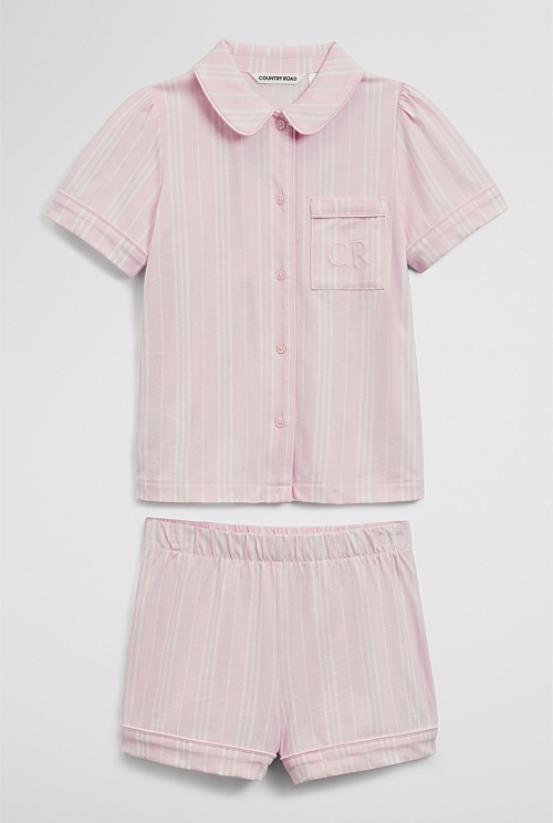 Short Sleeve Button Through Sleep Set Short Sleeve Button Through Sleep Set