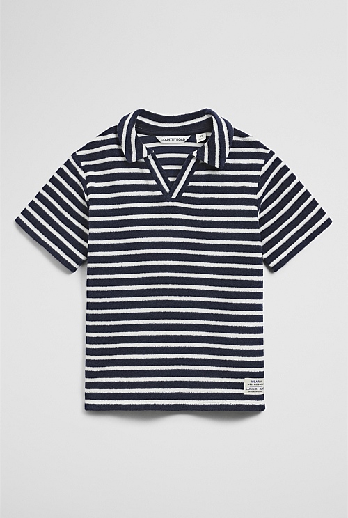 Short Sleeve Relaxed Terry Polo