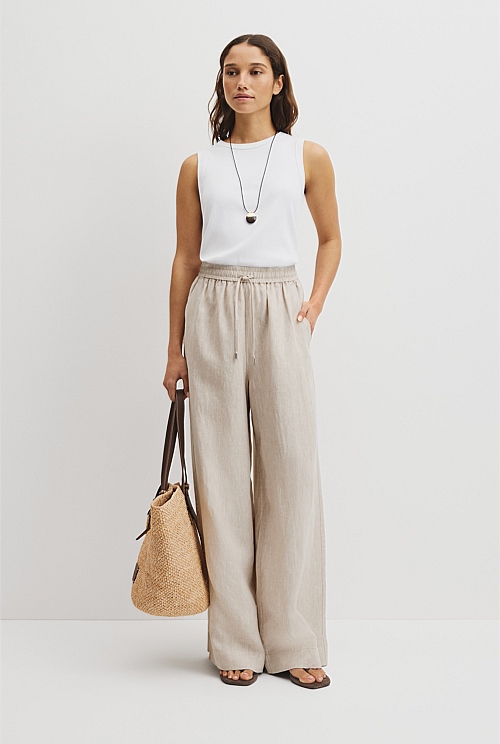 Pull-On Linen Pant Pull-On Linen Pant