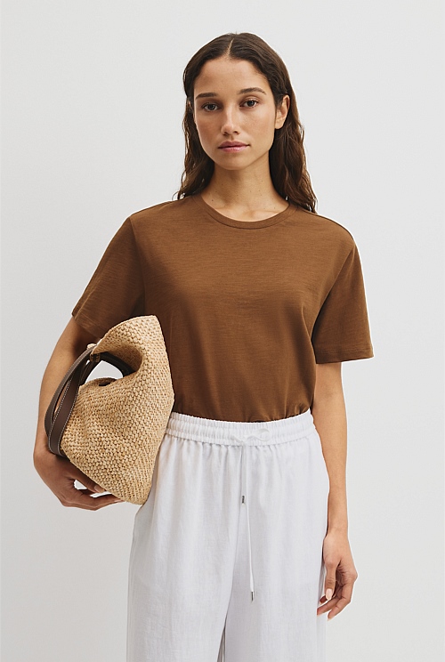 Textured Short Sleeve Slub T-Shirt Textured Short Sleeve Slub T-Shirt