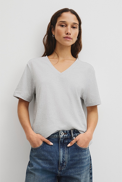 Australian Cotton V-Neck T-Shirt Australian Cotton V-Neck T-Shirt