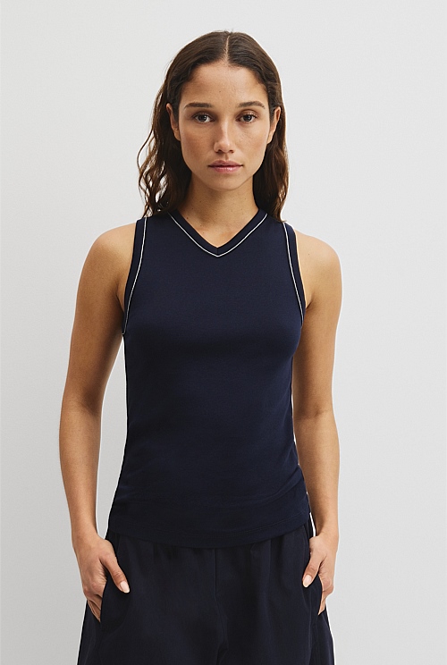 Contrast Stitch Tank Contrast Stitch Tank
