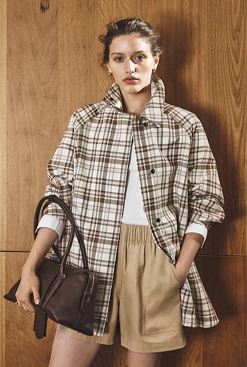 Plaid Swing Coat Plaid Swing Coat