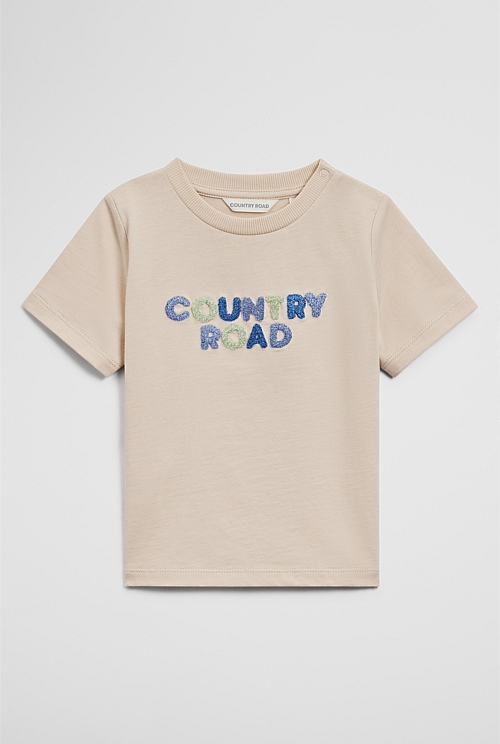 Australian Cotton Short Sleeve Boucle Tee Australian Cotton Short Sleeve Boucle Tee
