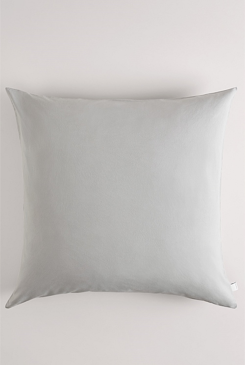 Grey store european pillowcase