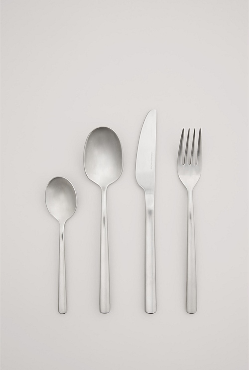 Nolan Brushed 16 Piece Cutlery Set