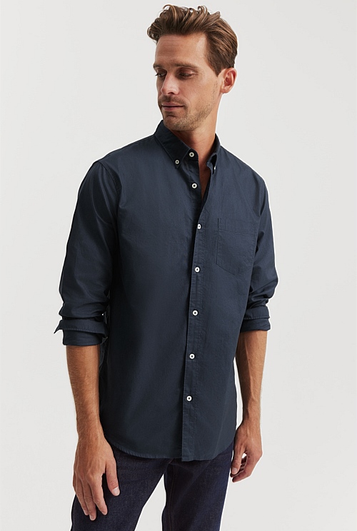 Regular Fit Washed Oxford Shirt