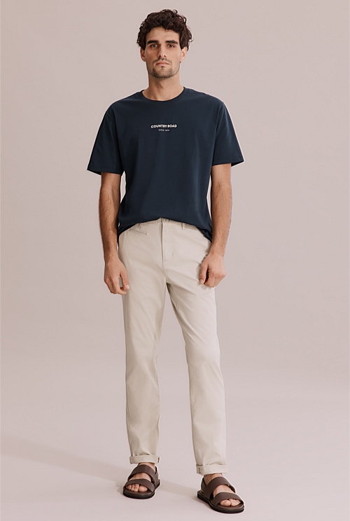 Verified Australian Cotton Tapered Fit Stretch Chino