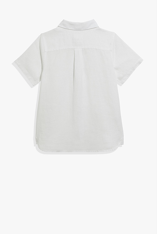 Organically Grown Linen Short Sleeve Shirt