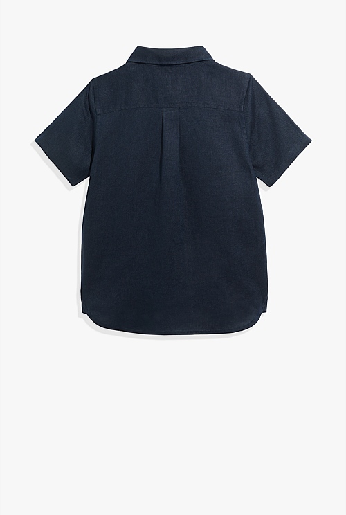 Organically Grown Linen Short Sleeve Shirt