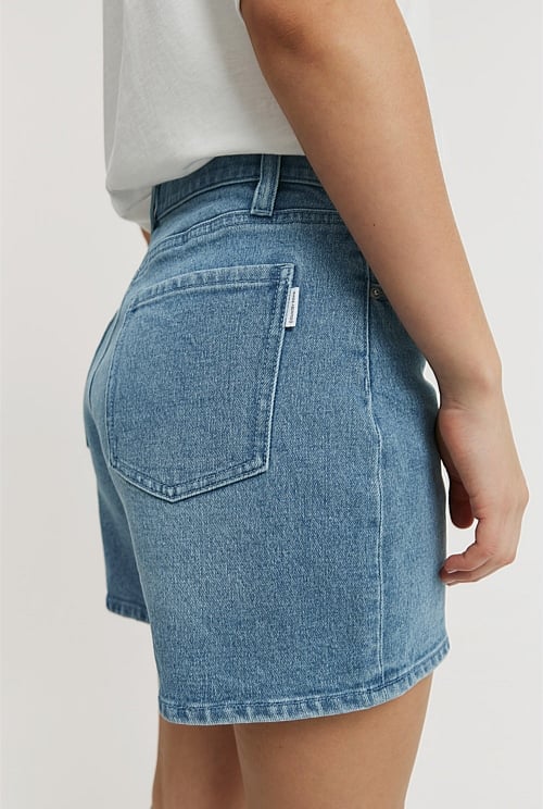 Teen Waisted Denim Short