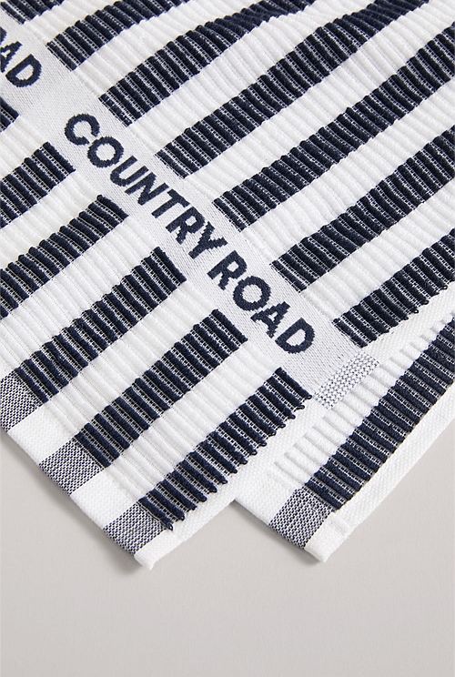 CR Stripe Australian Cotton Tea Towel Pack of 3