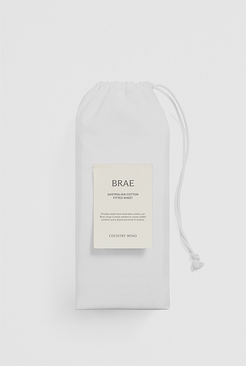 Brae Australian Cotton Queen Fitted Sheet Brae Australian Cotton Queen Fitted Sheet