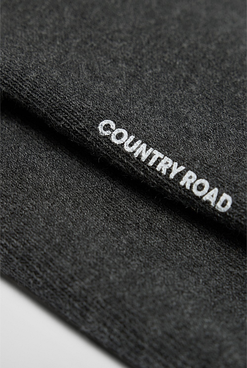 Cotton Blend Boot Crew Sock