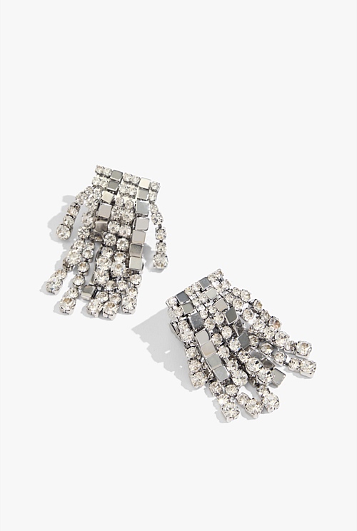 Layered Crystal Earring