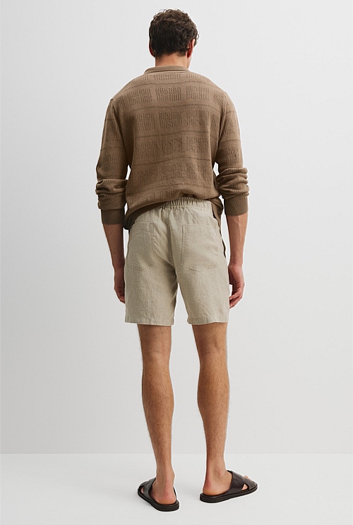 Organically Grown Linen Drawcord Short