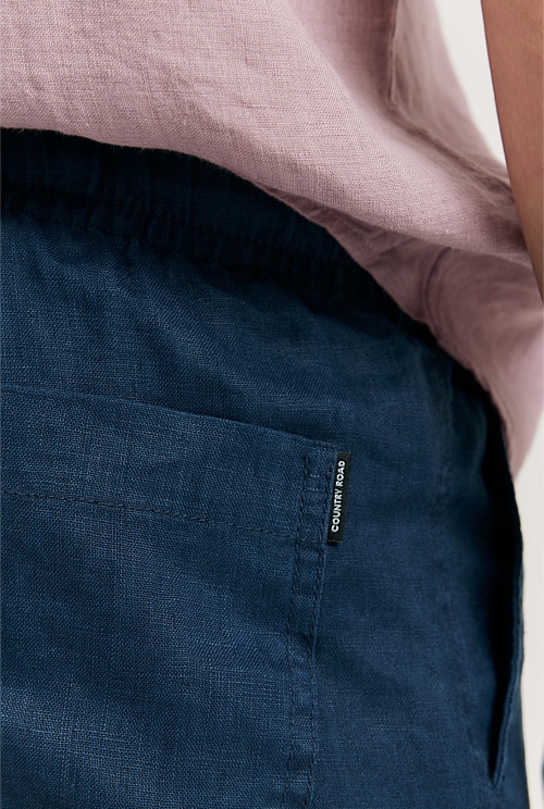 Organically Grown Linen Drawcord Short