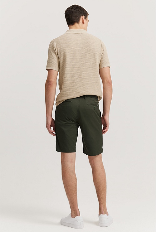 Verified Australian Cotton Stretch Chino Short