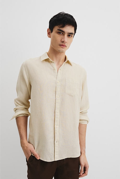 Organically Grown Linen Regular Fit Shirt