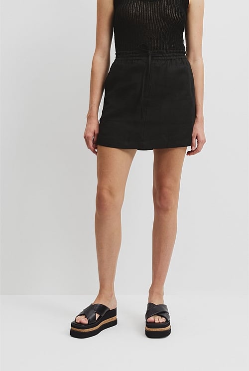 Organically Grown Linen Mini Skirt