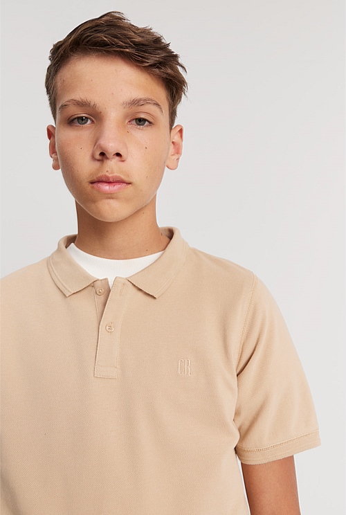 Teen Recycled Cotton Blend Polo Shirt