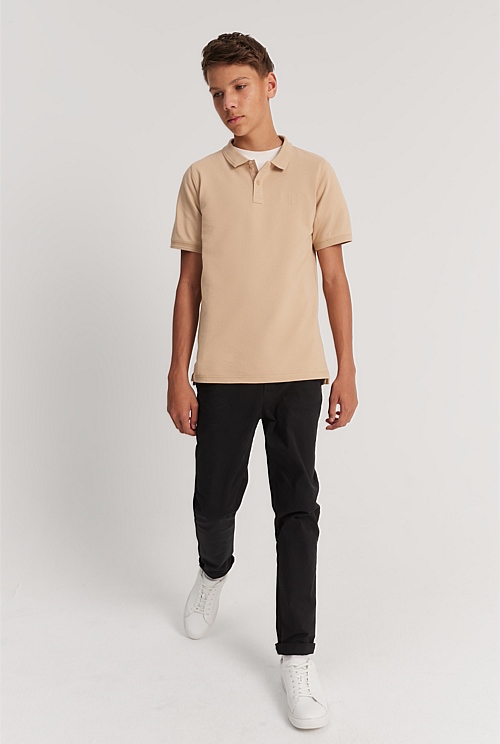 Teen Recycled Cotton Blend Polo Shirt