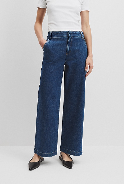 High Rise Wide Leg Jean