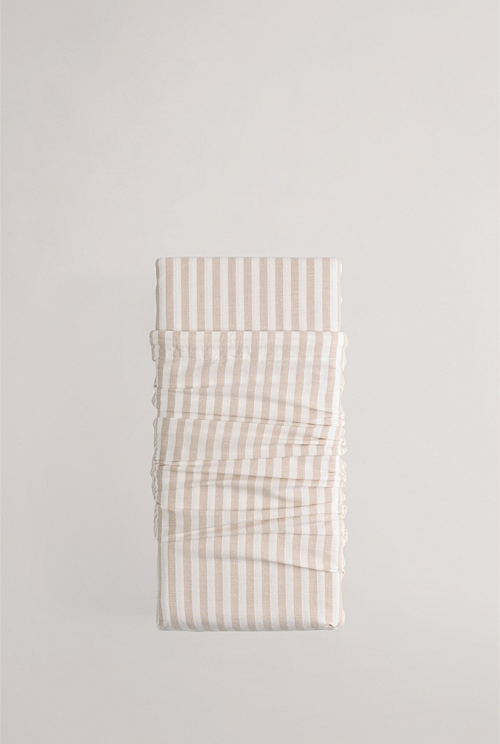 Brae Australian Cotton Stripe King Fitted Sheet