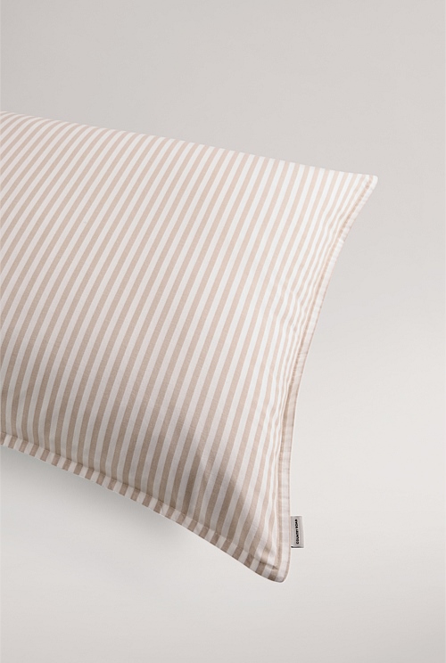 Brae Australian Cotton Stripe Standard Pillowcase Pair