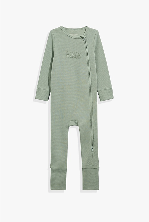 Organically Grown Cotton Waffle Jumpsuit