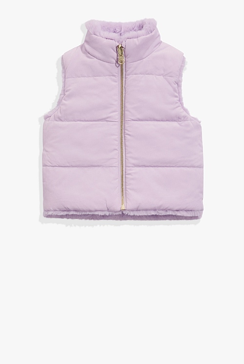 Reversible Faux Fur Vest