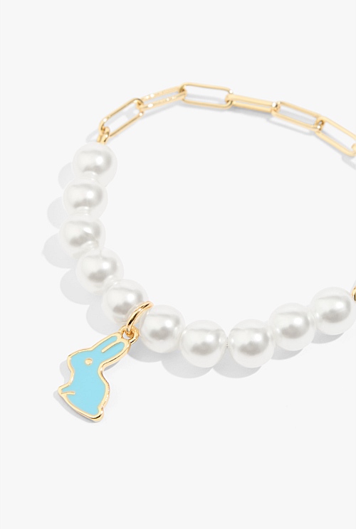 Pearl Bunny Bracelet