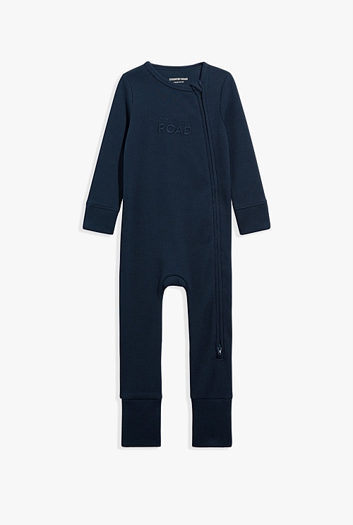 Organically Grown Cotton Waffle Jumpsuit