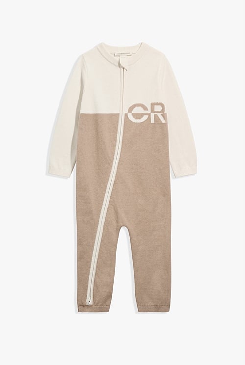 Organically Grown Cotton Logo Knit Jumpsuit