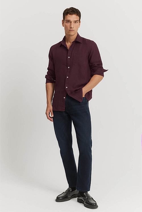 Regular Fit Organically Grown Linen Shirt