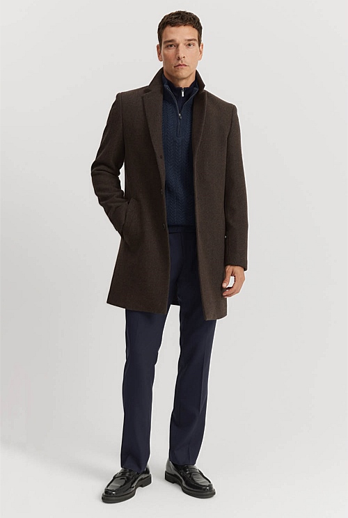 Wool Blend Crombie