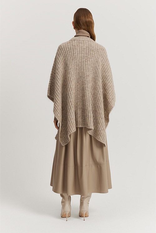 Mock Neck Poncho