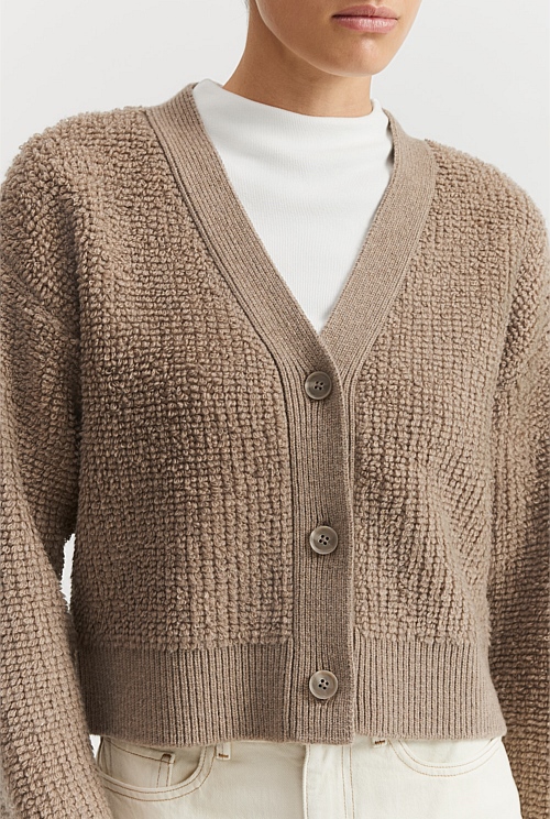 Boucle Crop Cardigan