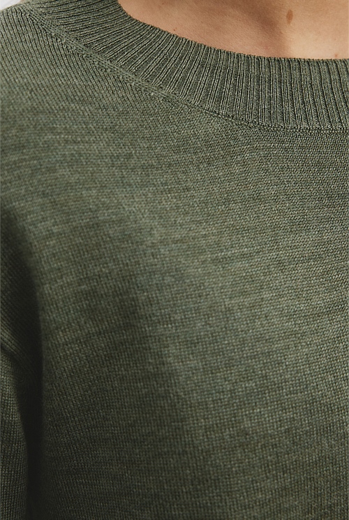 Verified Australian Merino Wool Crew Neck Knit