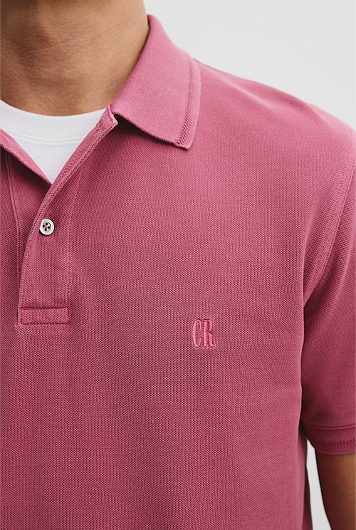 Verified Australian Cotton Garment Dyed Pique Polo