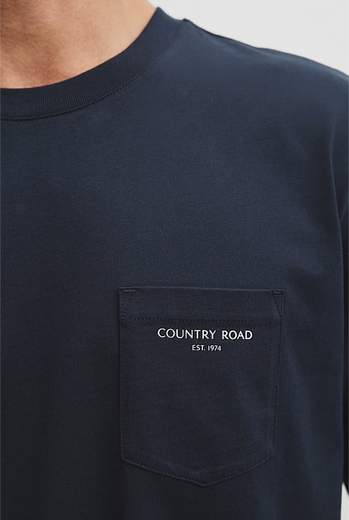 Australian Cotton Oversized Pocket T-Shirt