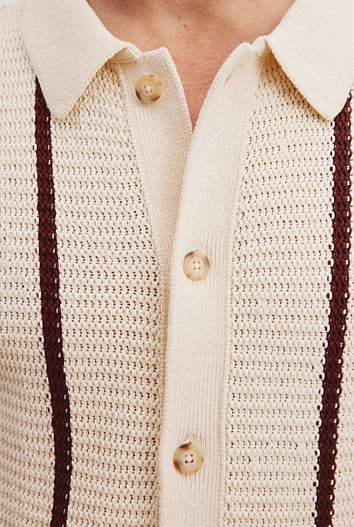 Australian Cotton Textured Knit Shirt