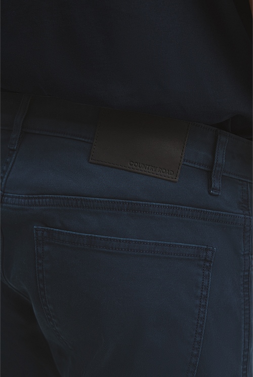 Organically Grown Cotton Garment Dyed Twill Five Pocket Pant