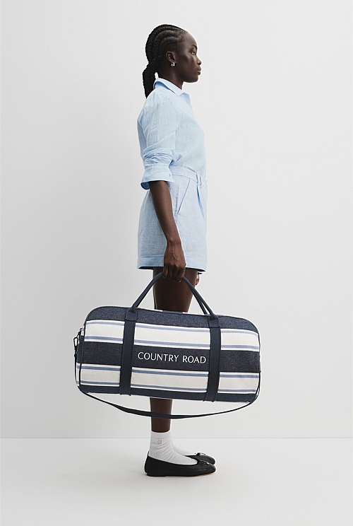 Verified Australian Cotton Harry Stripe Tote