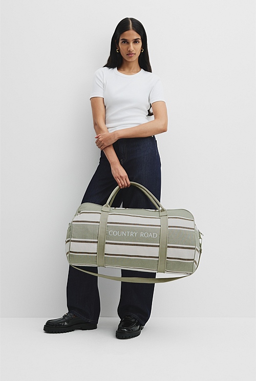 Verified Australian Cotton Harry Stripe Tote