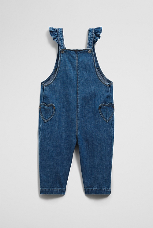 Denim Heart Overall