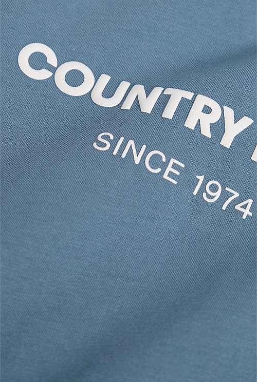 Australian Cotton Contrast Logo T-Shirt