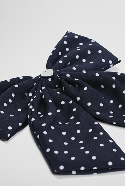 Polka Dot Bow Clip