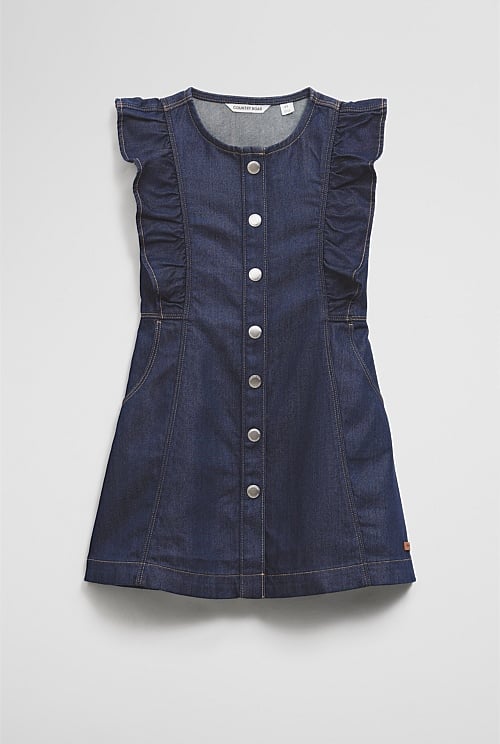 Denim Frill Dress