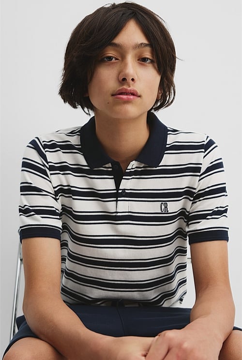 Teen Recycled Cotton Blend Polo Shirt